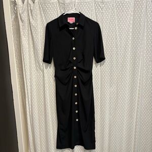 Kate Spade Black Midi Shirt Dress